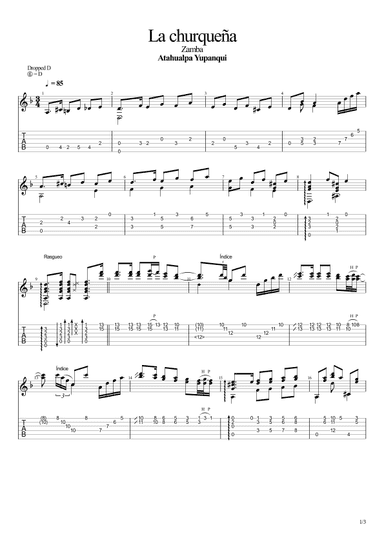 La churqueña (Zamba) (arr. Leonardo Ramos)
