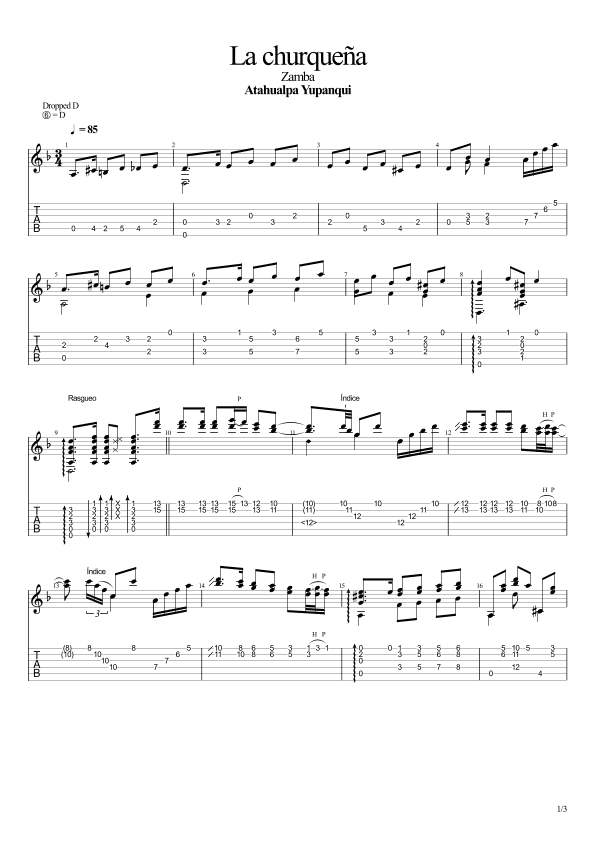 La churqueña (Zamba) (arr. Leonardo Ramos)