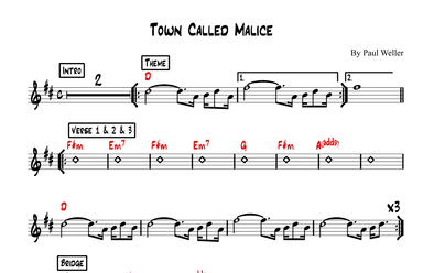 Town Called Malice (arr. Lef Germenlis)