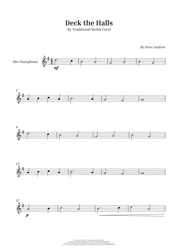Deck the Halls (arr. Peter Andrew)