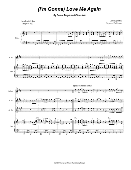 (i'm Gonna) Love Me Again (arr. Stephen DeCesare)