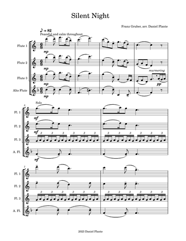 Silent Night (arr. Daniel Plante)
