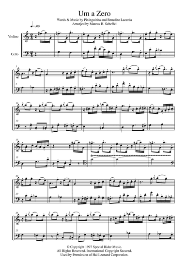 Um A Zero (arr. Marcos Henrique Scheffel)