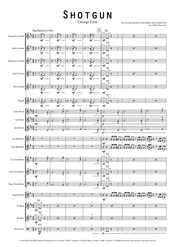 Shotgun (arr. Mark Harrison)