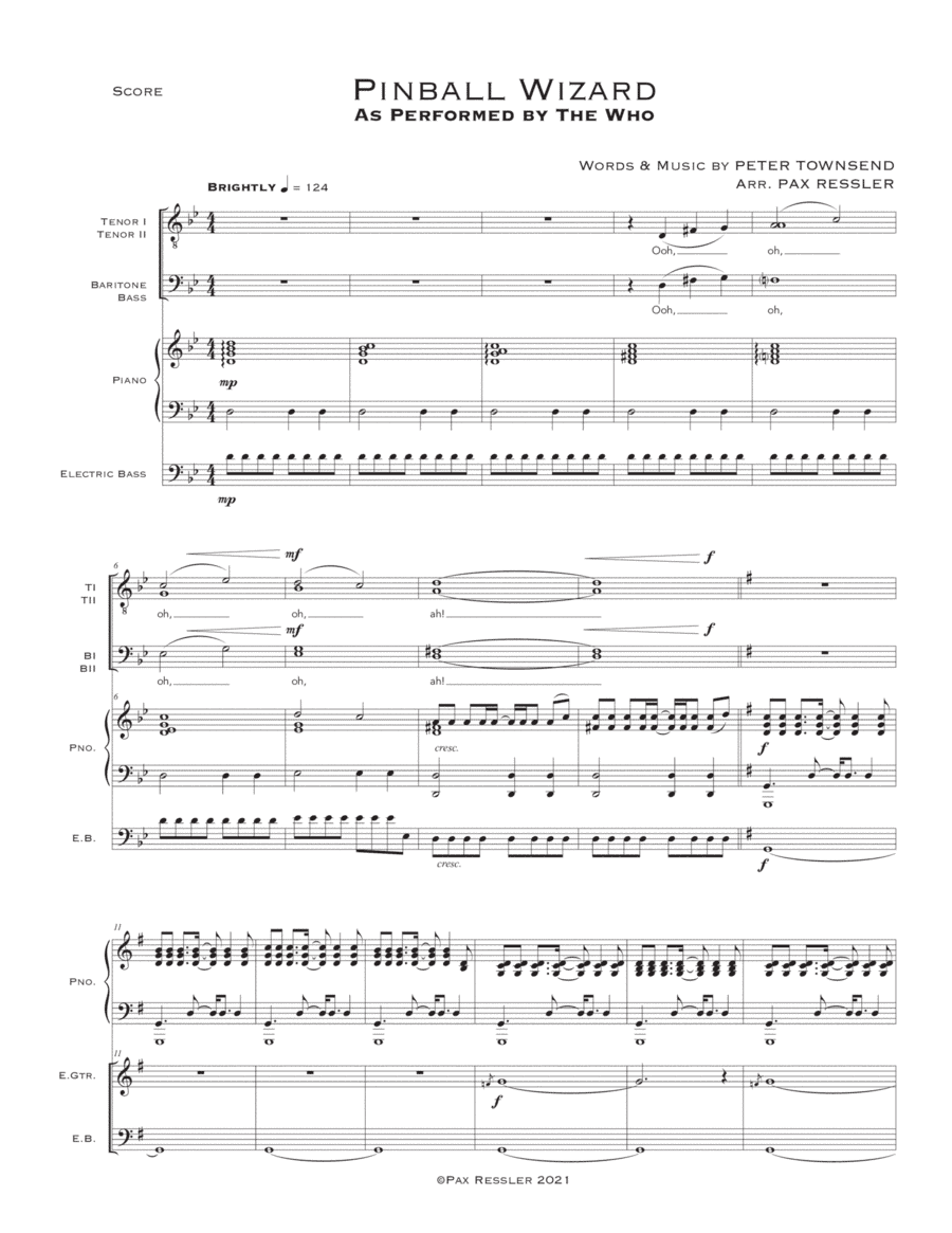 Pinball Wizard (arr. Pax Ressler)