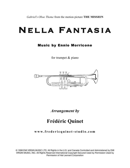 Nella Fantasia (arr. Frederic Quinet)