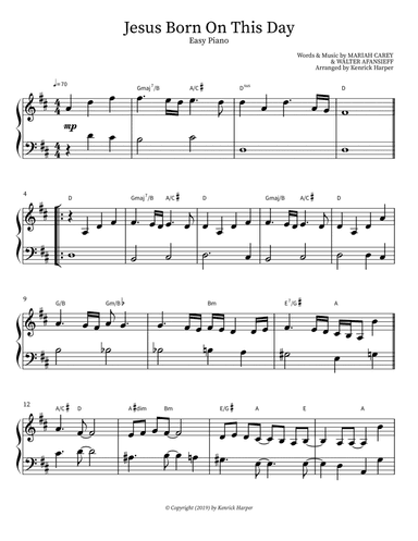 Jesus Born On This Day (arr. Kenrick Harper)