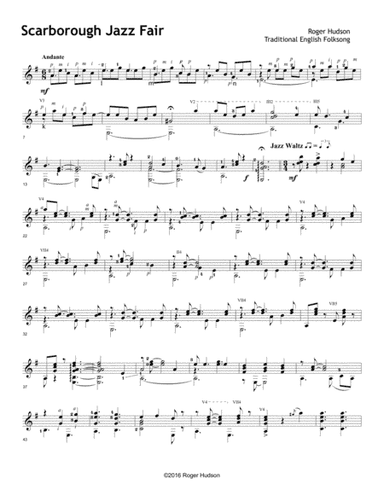 Scarborough Fair (arr. Roger Hudson)