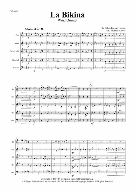 La Bikina (arr. Thomas Graf)
