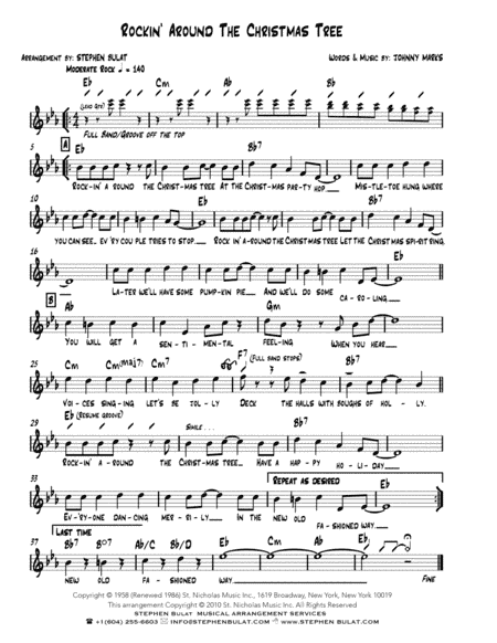 Rockin' Around The Christmas Tree (arr. Stephen Bulat)