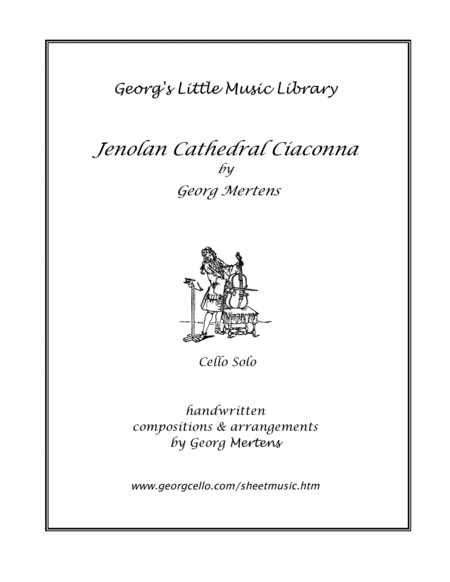 Cathedral (Jenolan) Ciaconna for cello solo