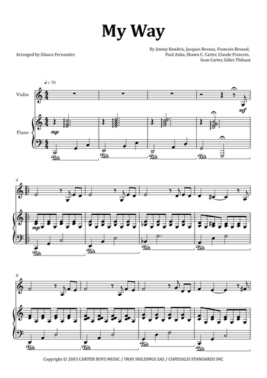 I Did It My Way (arr. Glauco Fernandes)