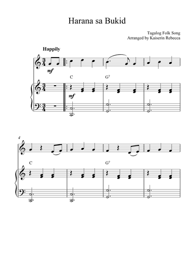Harana sa Bukid (arr. Kaiserin Rebecca)