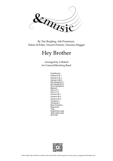 Hey Brother (arr. Andee Birkett)