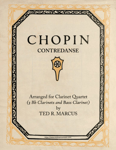 Contredanse for Clarinet Quartet (arr. Ted R. Marcus)