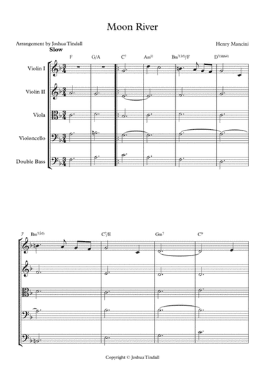 Moon River Cha Cha (arr. Joshua Tindall)