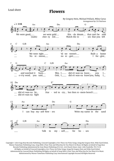 Flowers (arr. C. B. Harrison)