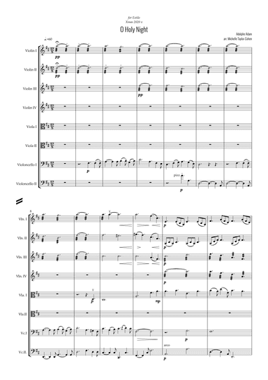 O Holy Night (string octet version) (arr. Michelle Taylor-Cohen)