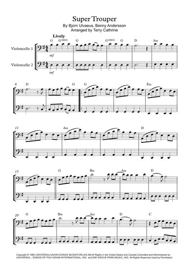 Super Trouper (arr. Terry Cathrine)