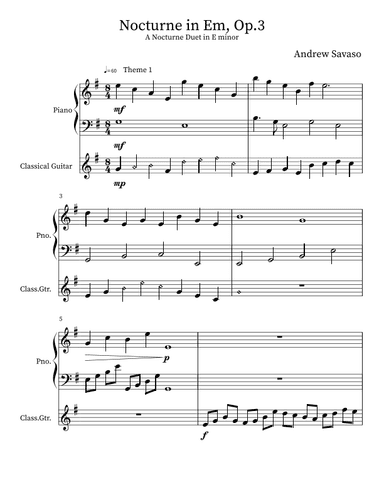 Nocturne in Em, Op.3