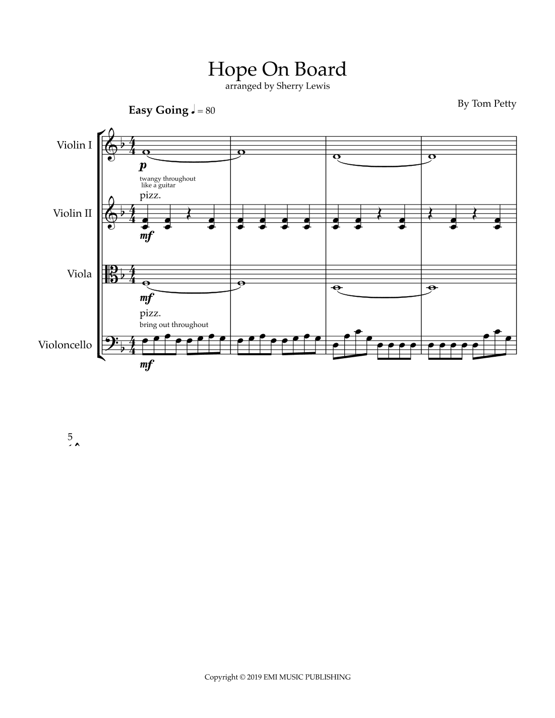 Hope On Board (arr. Sherry Lewis)