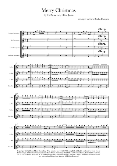 Merry Christmas (arr. Davi Rocha Campos)