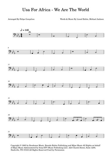 We Are The World (arr. Felipe Gonçalves)