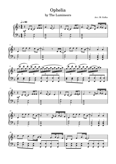Ophelia (arr. Magdalena Galka)