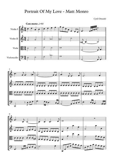 Portrait Of My Love (arr. John Bass)