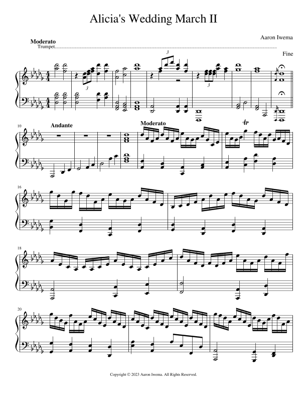 Alicia's Wedding March II