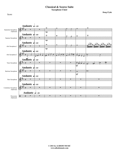 Classical & Scores Suite (Saxophone Choir)