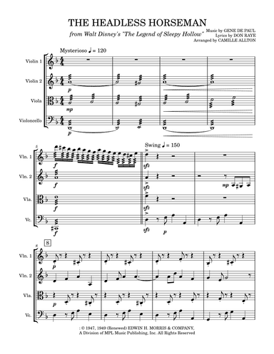The Headless Horseman (arr. Camille Allton)