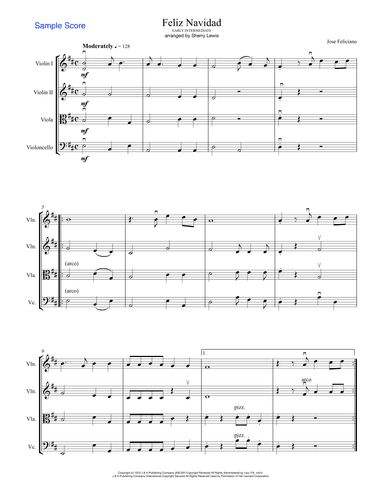 Feliz Navidad (arr. Sherry Lewis Publishing)