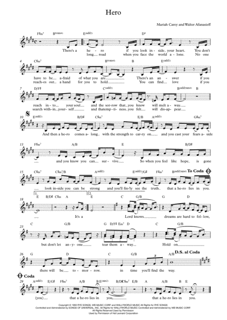 Hero (arr. Vicky Jacobs)
