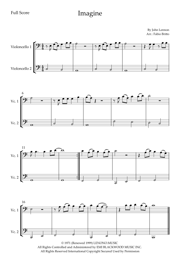 Imagine (arr. Fabio Britto)