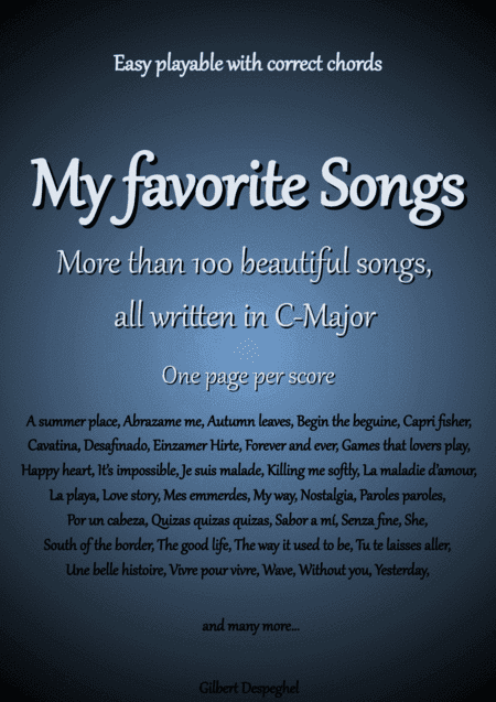 My favorite song of the world (arr. Gilbert Despeghel)