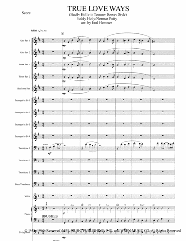 True Love Ways (arr. Paul Hemmer)