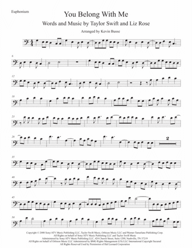 You Belong With Me (arr. Kevin Busse)