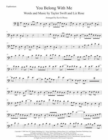 You Belong With Me (arr. Kevin Busse)