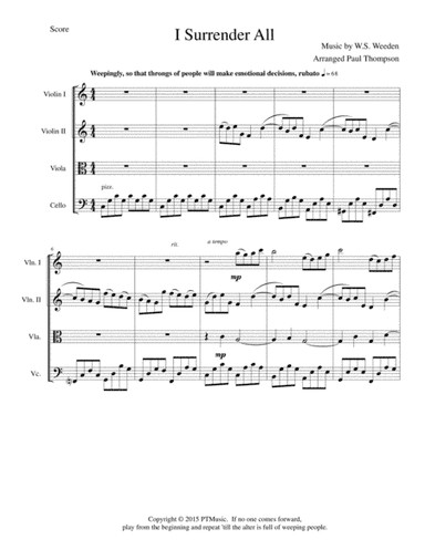 I Surrender All (arr. Paul Thompson)