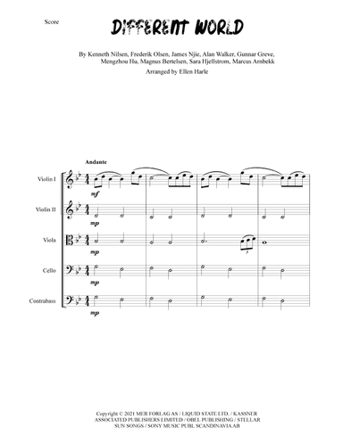 Different World (arr. Ellen Harle)