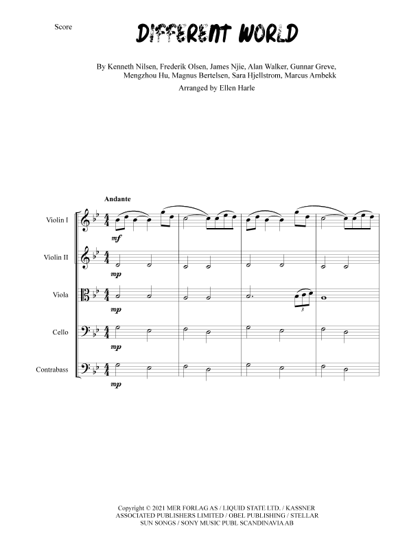 Different World (arr. Ellen Harle)