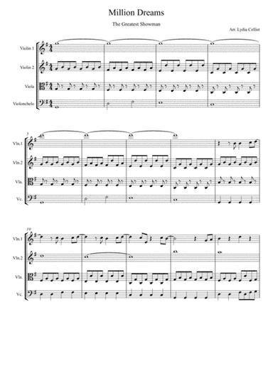 A Million Dreams (arr. Lydia Alonso)