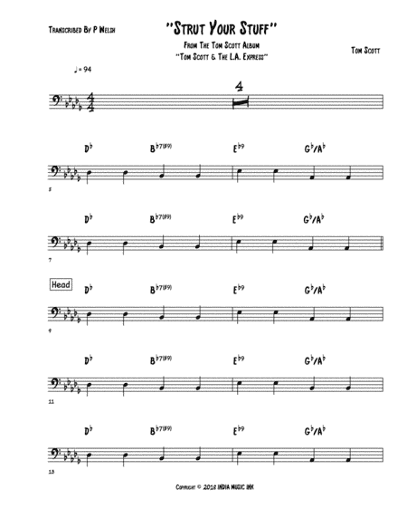 Strut Your Stuff (arr. P Welsh)