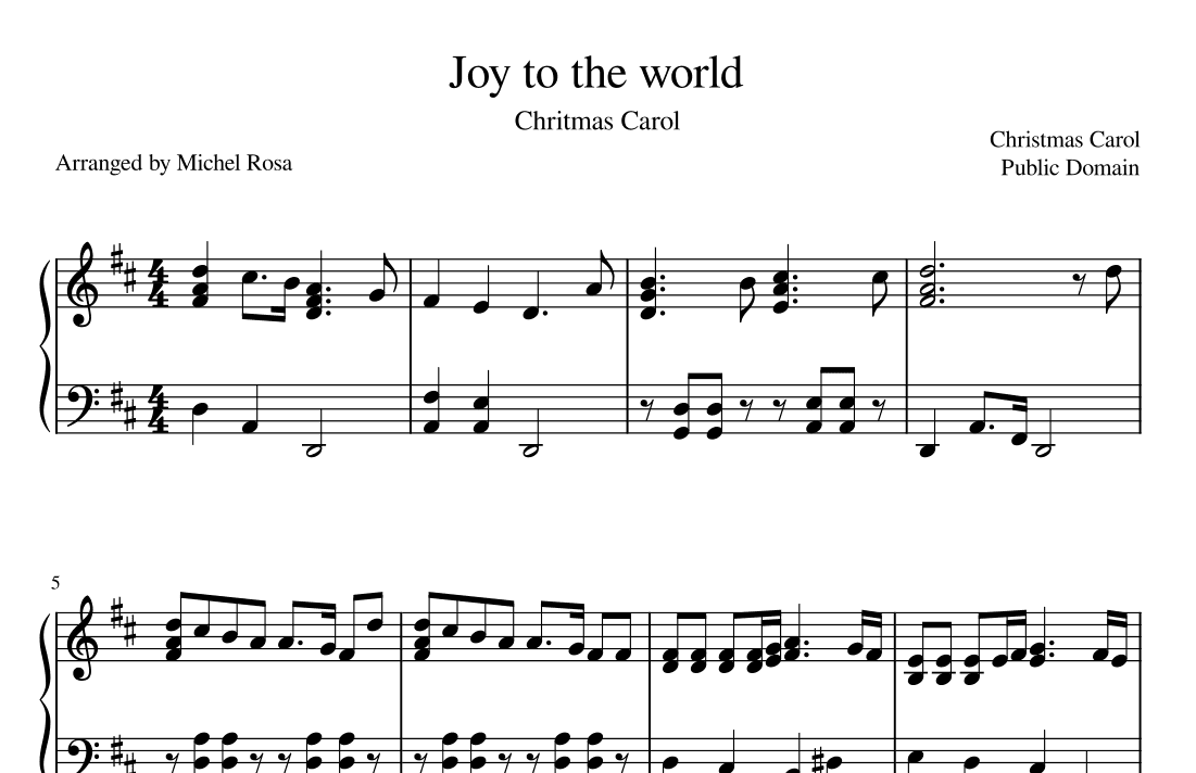 Joy to the world (arr. Harmonistas)