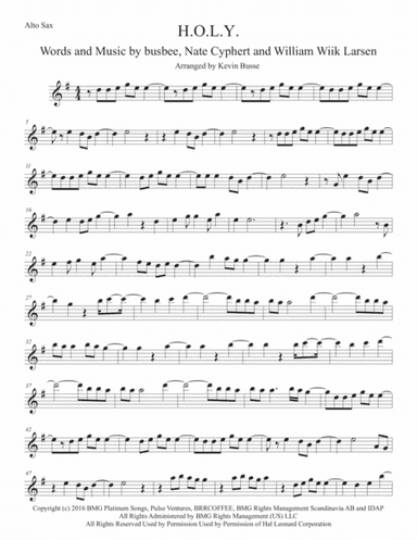 H.O.L.Y. (arr. Kevin Busse)