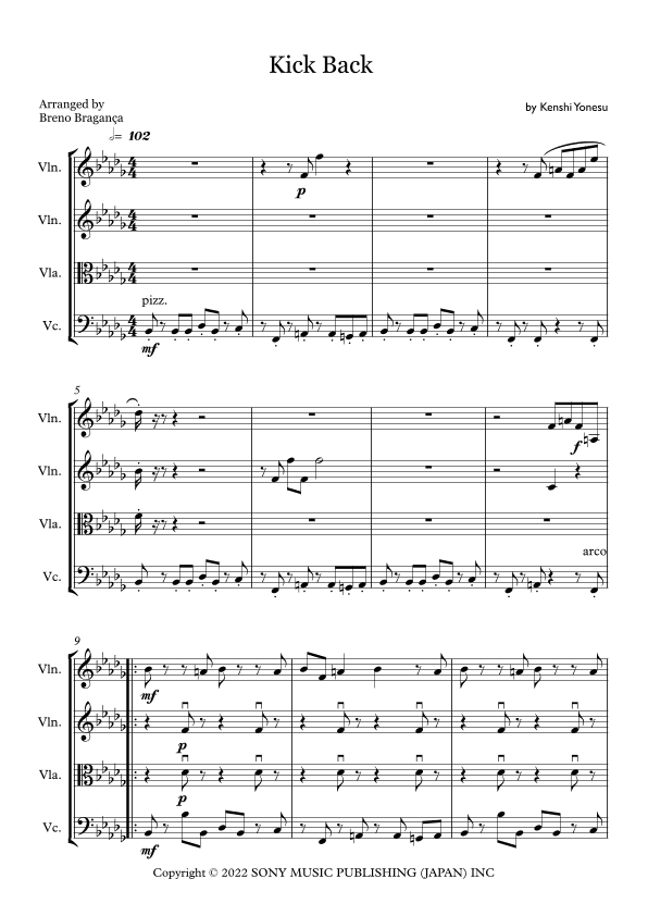 Kick Back (arr. Breno Braganca)