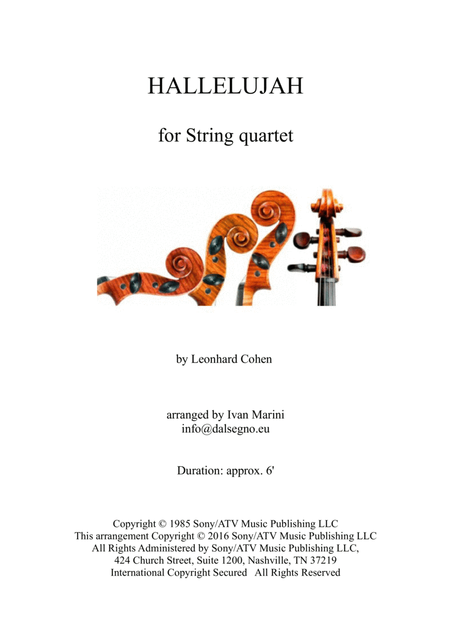 Hallelujah (arr. Ivan Marini)