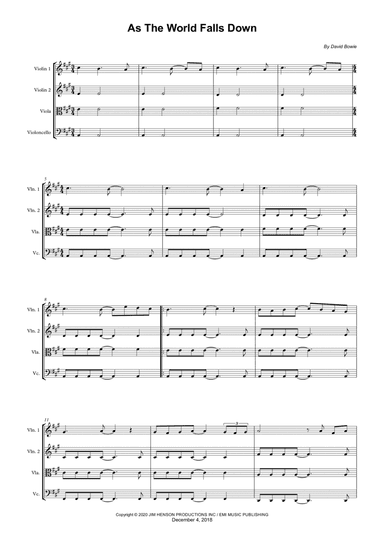 As The World Falls Down (arr. Wesley S. SIlva)