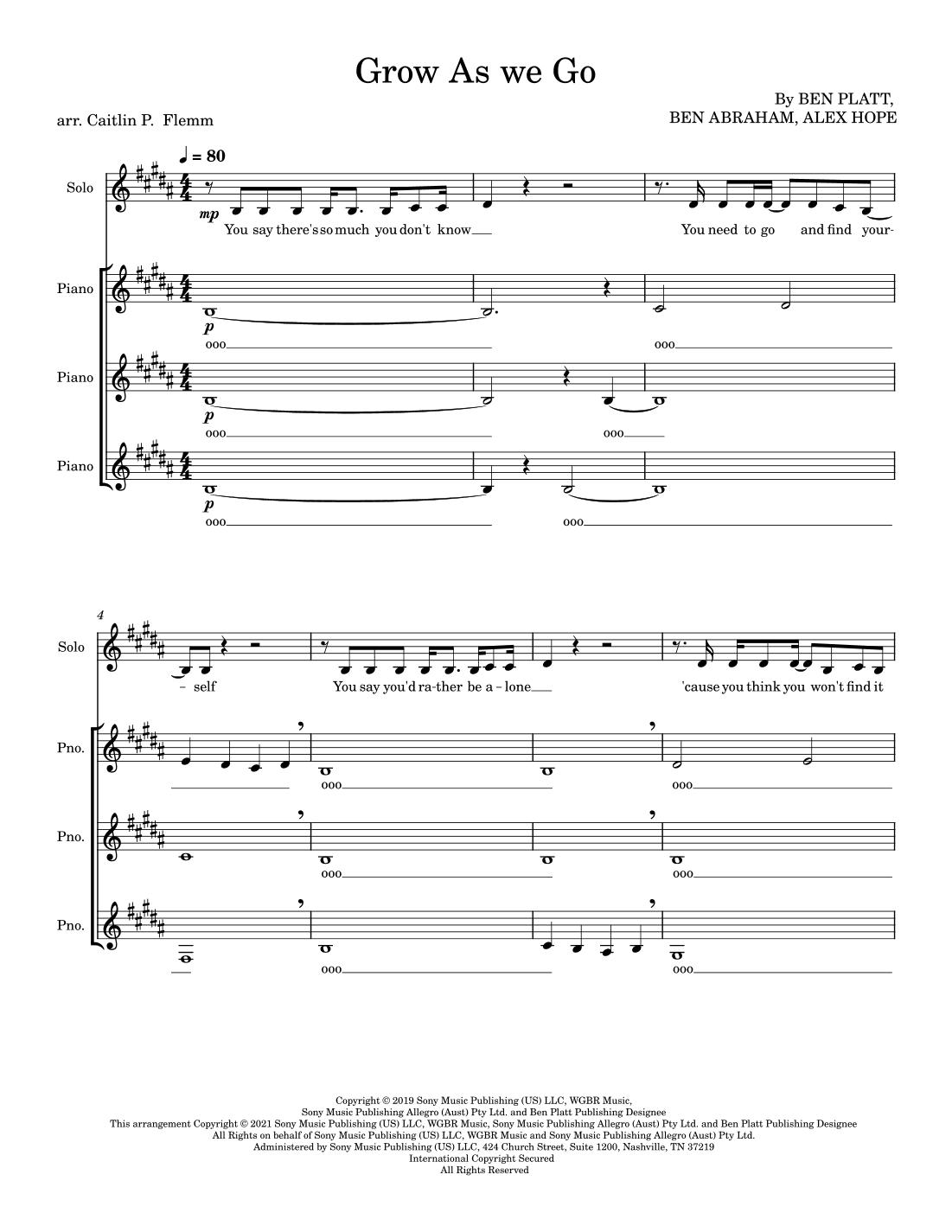 Grow As We Go (arr. Caitlin P. Flemm)